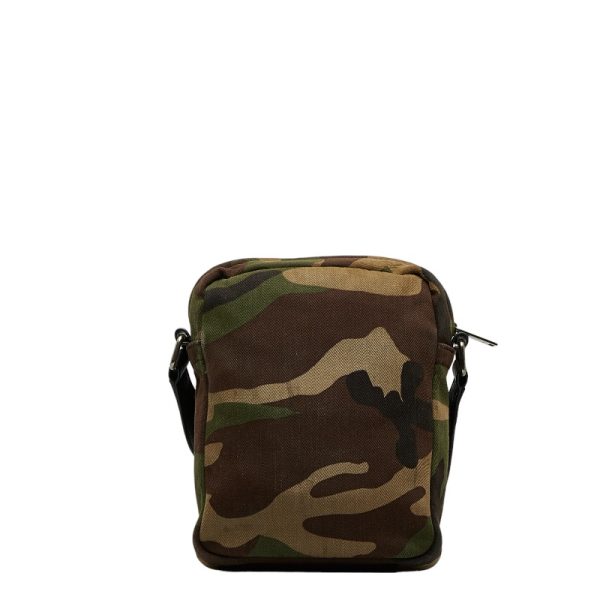 1 0126921 3 Saint Laurent Camouflage Shoulder Bag Green Multicolor