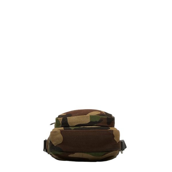 1 0126921 4 Saint Laurent Camouflage Shoulder Bag Green Multicolor