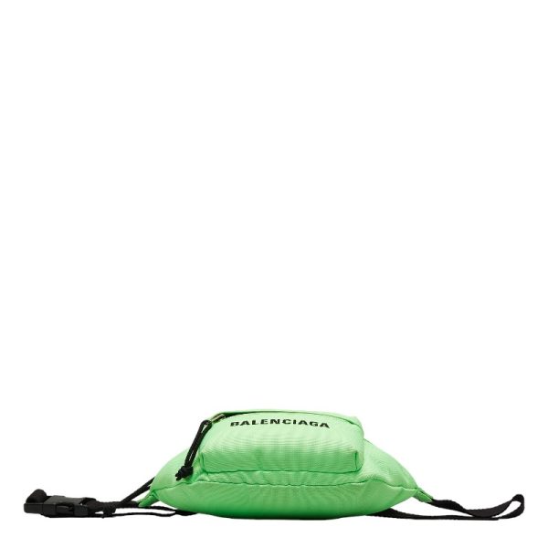 1 0127164 3 Balenciaga Waist Nylon Body Bag Light Green