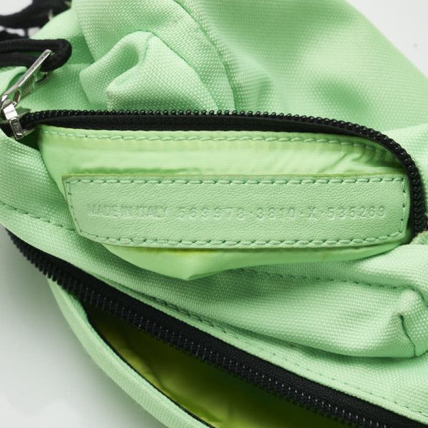 1 0127164 9 Balenciaga Waist Nylon Body Bag Light Green