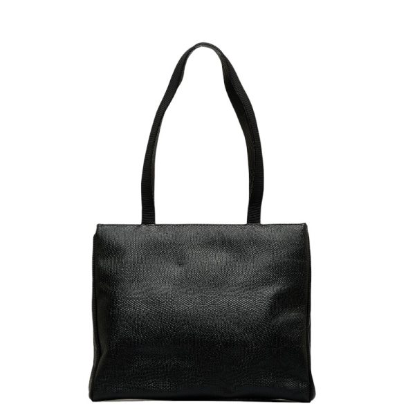 1 0127526 3 Salvatore Ferragamo Vara Tote Bag Black Leather