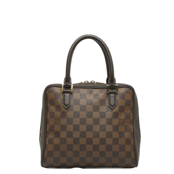 1 0127833 1 Louis Vuitton Damier Brera Handbag N51150 Brown PVC Leather