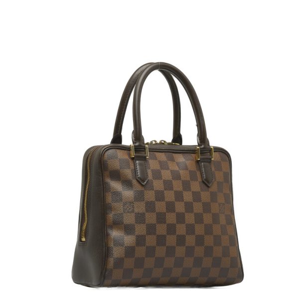 1 0127833 2 Louis Vuitton Damier Brera Handbag N51150 Brown PVC Leather