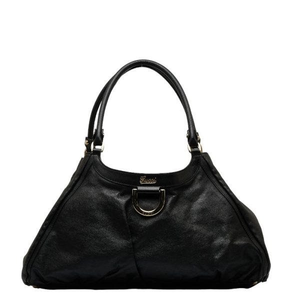 1 0127964 1 Gucci Abbey Shoulder Bag Black Leather