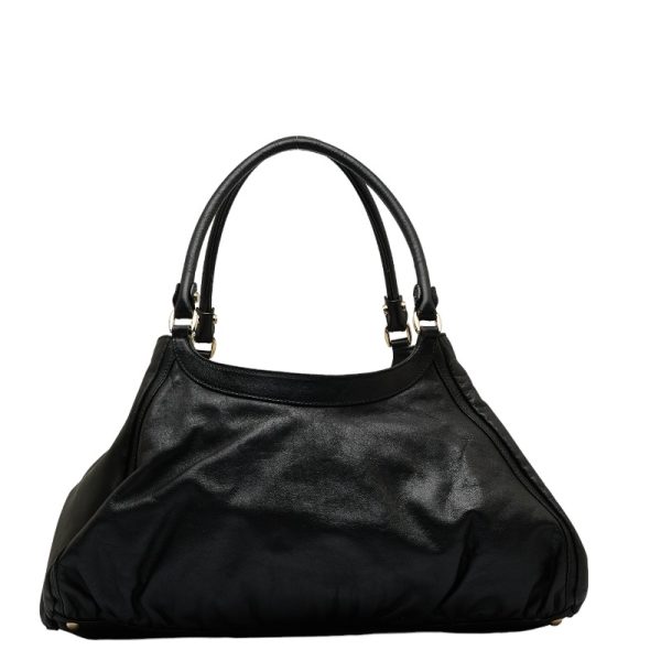 1 0127964 3 Gucci Abbey Shoulder Bag Black Leather