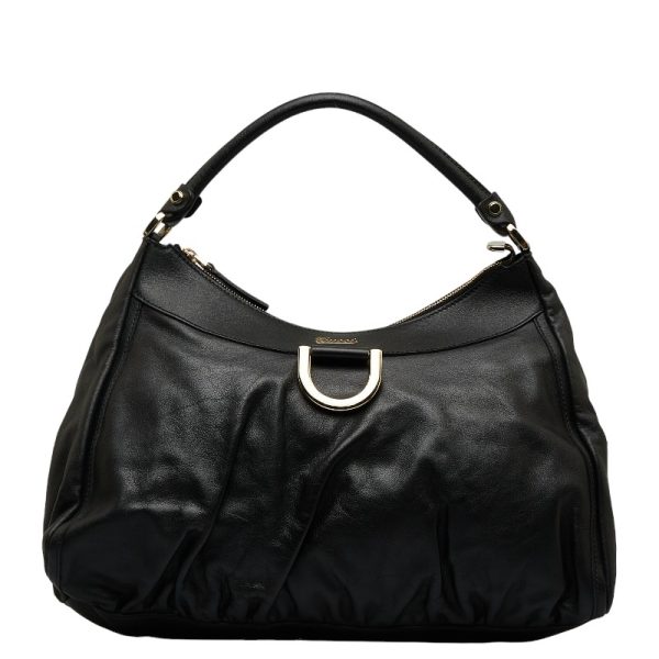 1 0127971 1 Gucci Abbey Shoulder Bag Black Leather