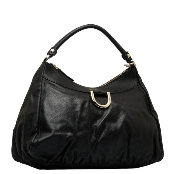 1 0127971 2 Gucci Abbey Shoulder Bag Black Leather