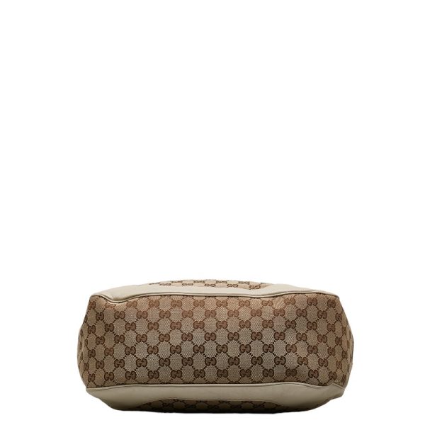 1 0128423 4 Gucci GG Canvas Charlotte Shoulder Bag Beige White