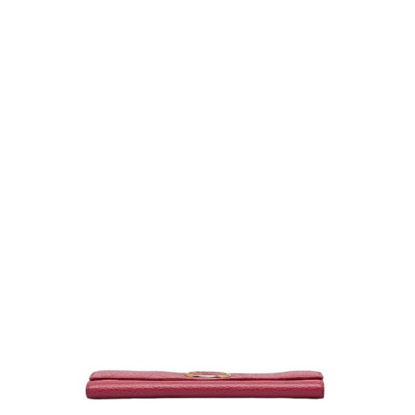 1 0128438 4 Versace Medusa Long Wallet Pink Leather