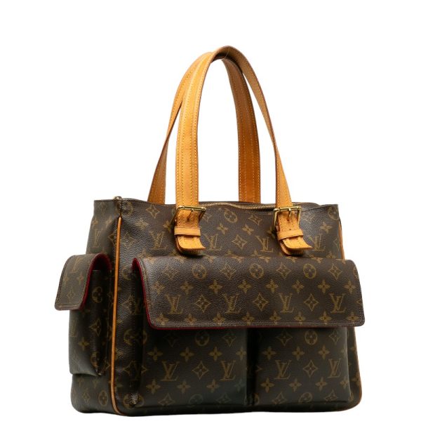 1 0129238 2 Louis Vuitton Monogram Multiple Cite Tote Bag M51162 Brown