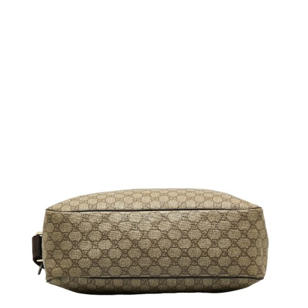 1 0129284 4 Gucci GG Supreme Crossbody Shoulder Bag Beige