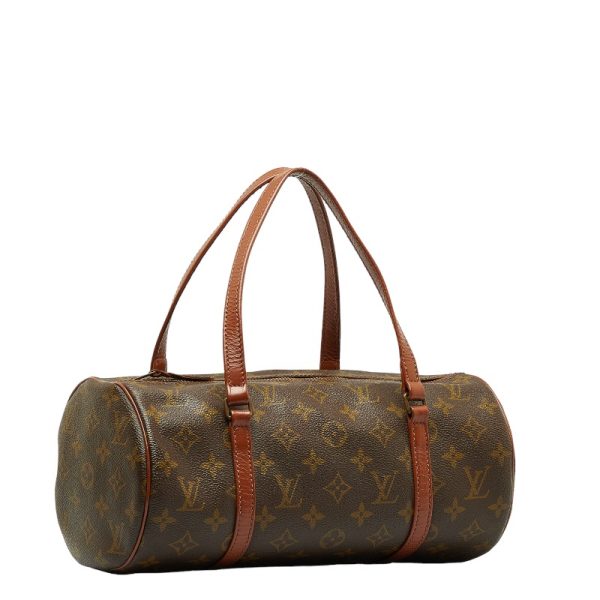 1 0129734 2 Louis Vuitton Monogram Papillon 30 Handbag Shoulder Bag M51365 Brown PVC Leather