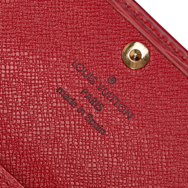 1 0129793 9 Louis Vuitton Epi Multicle 4 Key Case Keychain M6382E Castilian Red Leather