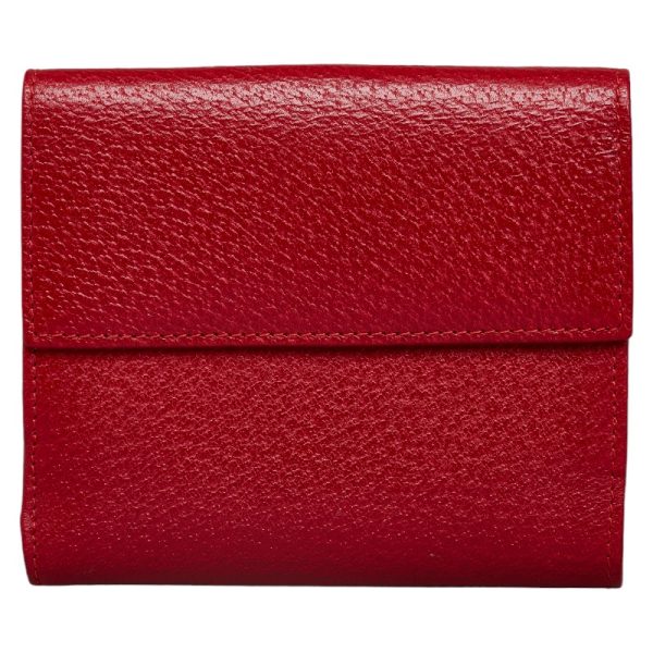 1 0129874 3 Gucci Bifold Wallet 0352031 Red Leather