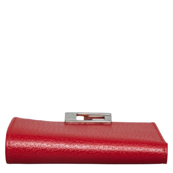 1 0129874 4 Gucci Bifold Wallet 0352031 Red Leather