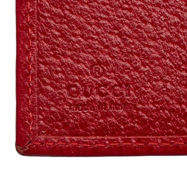 1 0129874 7 Gucci Bifold Wallet 0352031 Red Leather