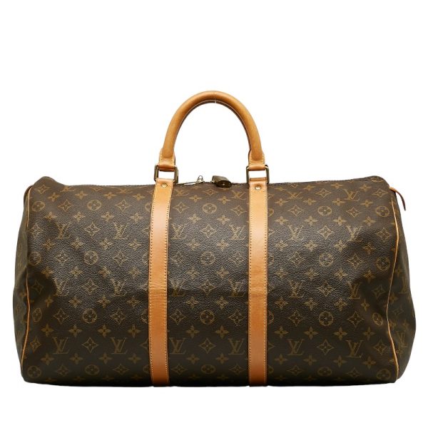 1 0131358 1 Louis Vuitton Monogram Keepall 50 Boston Bag M41426 Brown