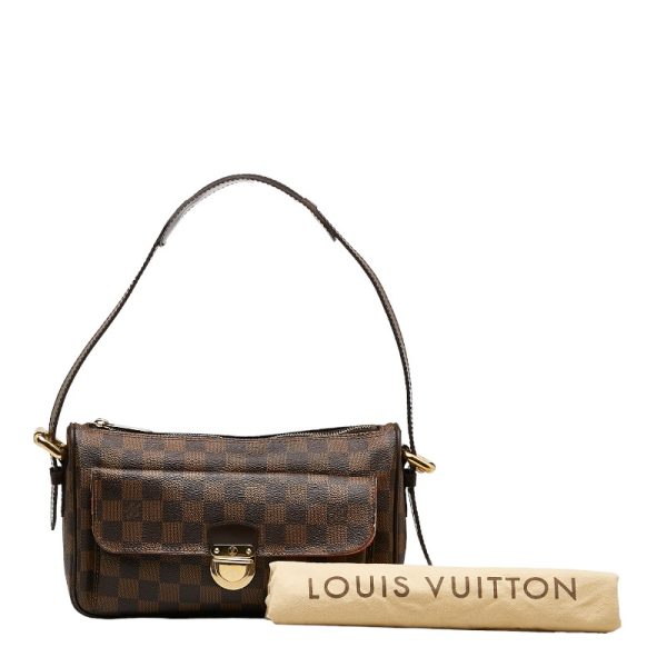 1 0131440 11 Louis Vuitton Damier Ravello GM Shoulder Bag Brown