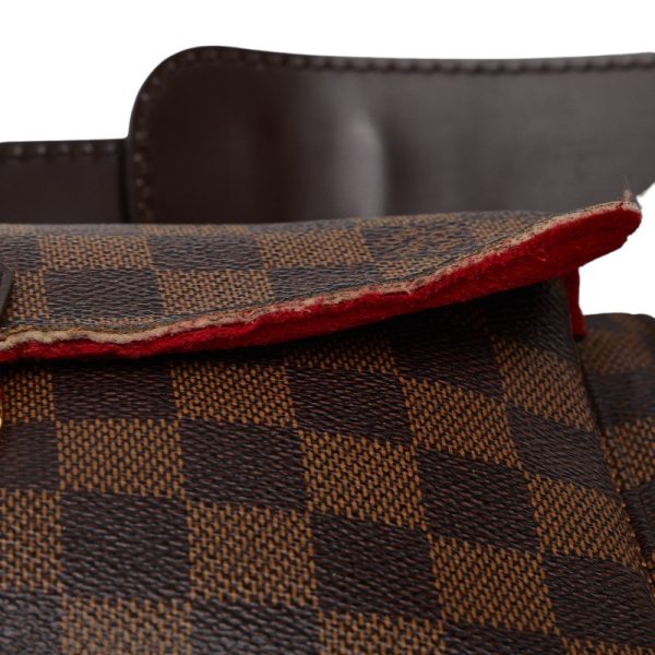 1 0131440 5 Louis Vuitton Damier Ravello GM Shoulder Bag Brown