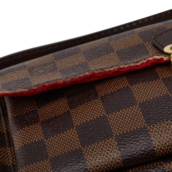 1 0131440 6 Louis Vuitton Damier Ravello GM Shoulder Bag Brown