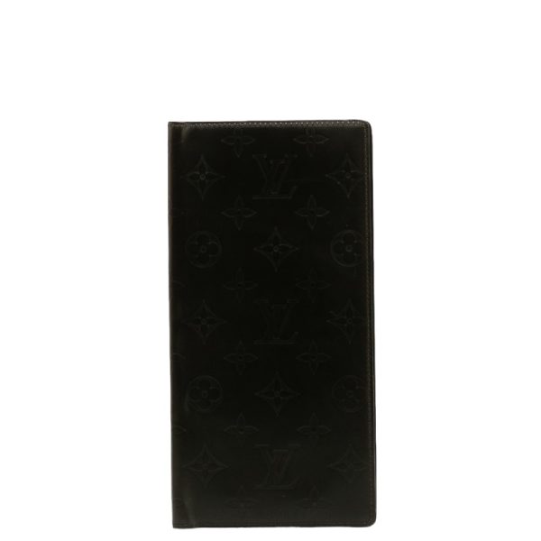 1 0131633 1 Louis Vuitton Monogram Glace Portefeuille Double Wallet M66480 Coffee Brown Leather