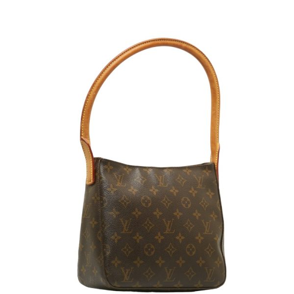 1 0134236 2 Louis Vuitton Monogram Looping MM Shoulder Bag M51146 Brown