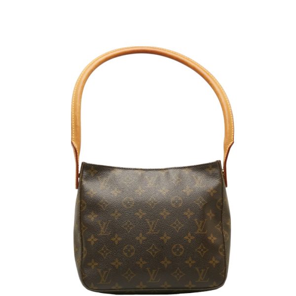 1 0134236 3 Louis Vuitton Monogram Looping MM Shoulder Bag M51146 Brown