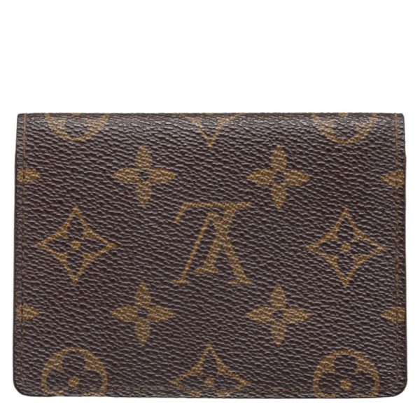 1 0134481 3 Louis Vuitton Monogram Porte 2 Cult Vertical Pass Card Case M60533 Brown