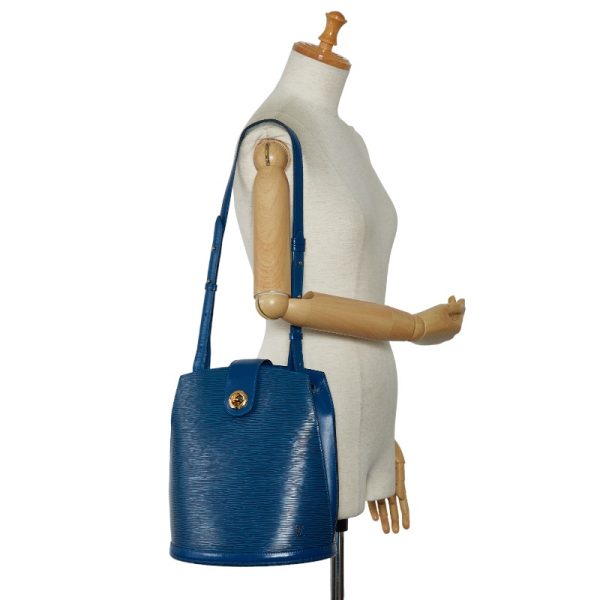 1 0135004 8 Louis Vuitton Epi Cluny Shoulder Bag M52255 Toledo Blue Leather