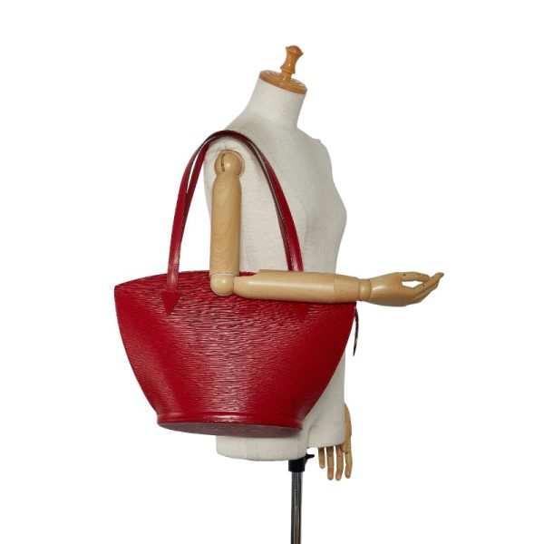 1 0135013 12 Louis Vuitton Epi Saint Jacques Shoulder Bag Castilian Red