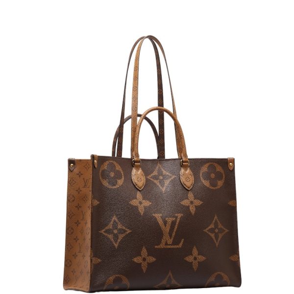 1 0135315 2 Louis Vuitton Reverse Giant On the Go GM Shoulder Bag 2WAY Brown