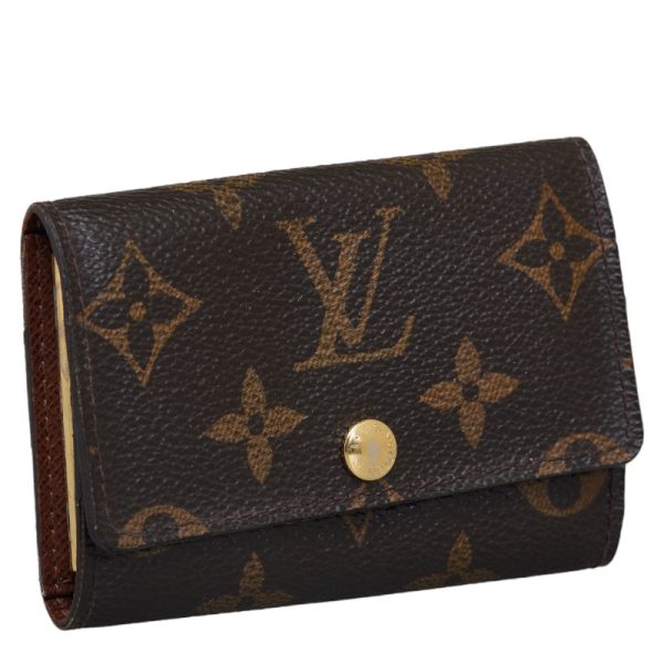 1 0136165 2 Louis Vuitton Monogram Multicle 6 Key Case Brown PVC Leather