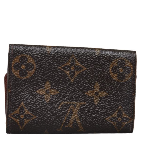 1 0136165 3 Louis Vuitton Monogram Multicle 6 Key Case Brown PVC Leather