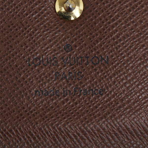 1 0136165 7 Louis Vuitton Monogram Multicle 6 Key Case Brown PVC Leather