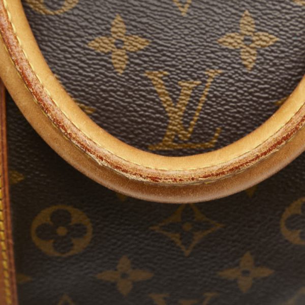 1 0137532 6 Louis Vuitton Monogram Keepall Bandouliere 55 Bag M41414 Brown