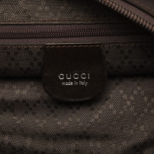 1 0137592 8 Gucci One Shoulder Bag Brown Canvas