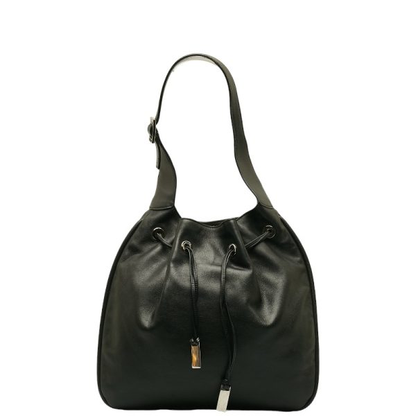 1 0137794 1 Gucci Shoulder Bag Black Leather