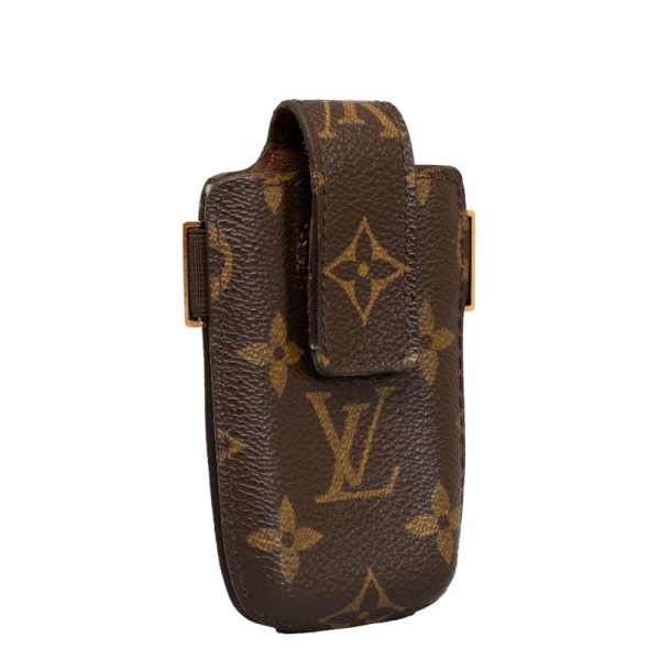 1 0137971 2 Louis Vuitton Monogram Etuit Telephone International Case M63064 Brown