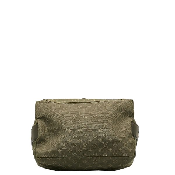 1 0138593 4 Louis Vuitton Monogram Mini Sac Marie Kate Handbag M92507 Noir Khaki Canvas Leather