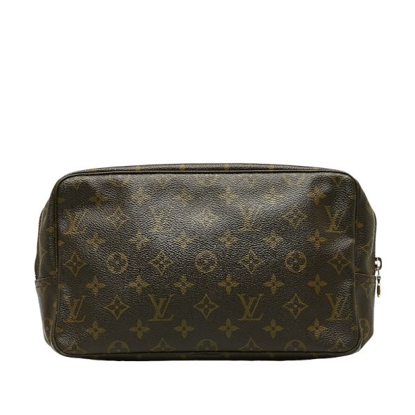 1 0138623 3 Louis Vuitton Monogram True Toilet 28 Clutch M47522 Brown