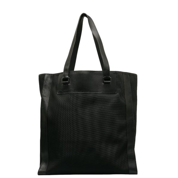 1 0138669 3 Gucci Tote Bag Handbag 92563 Black Nylon Leather