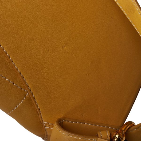 1 0139033 6 LOEWE Anagram Anton Rucksack Backpack Mustard Yellow Leather