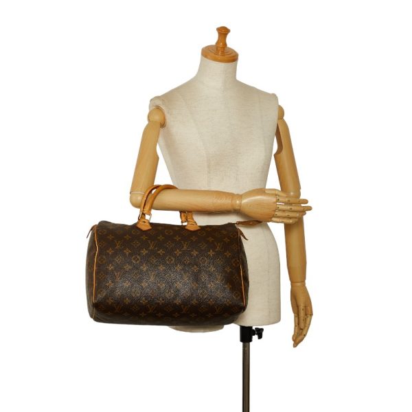 1 0139133 10 Louis Vuitton Monogram Speedy 35 M41524 Brown