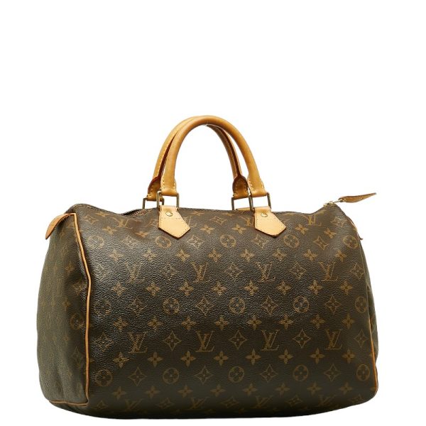 1 0139133 2 Louis Vuitton Monogram Speedy 35 M41524 Brown