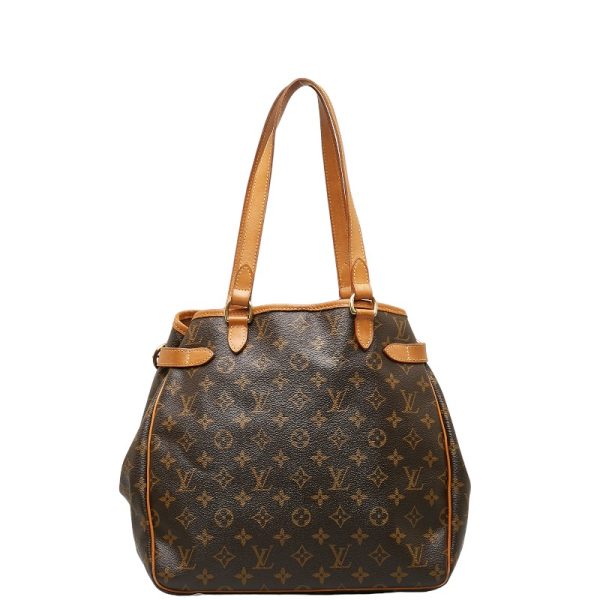 1 0139147 1 Louis Vuitton Monogram Batignolle Vertical Shoulder Bag Brown