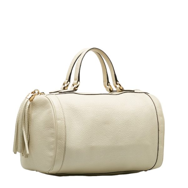 1 0139391 2 Gucci Soho Interlocking G Handbag Mini Bag White