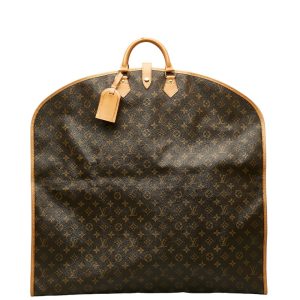 1 0139417 1 Louis Vuitton Monogram Trouville Hand Bag Brown Gold Hardware