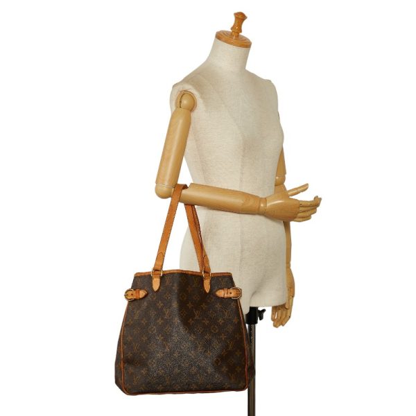 1 0140318 9 Louis Vuitton Monogram Batignolle Vertical Tote M51153 Brown