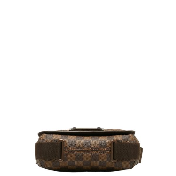 1 0140330 4 Louis Vuitton Damier Brooklyn PM Bag N51210 Brown