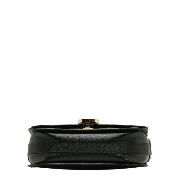 1 0140643 4 Saint Laurent Crossbody Shoulder Bag Black Leather